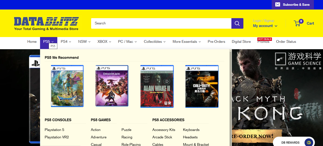 Data Blitz - Web Development Project
